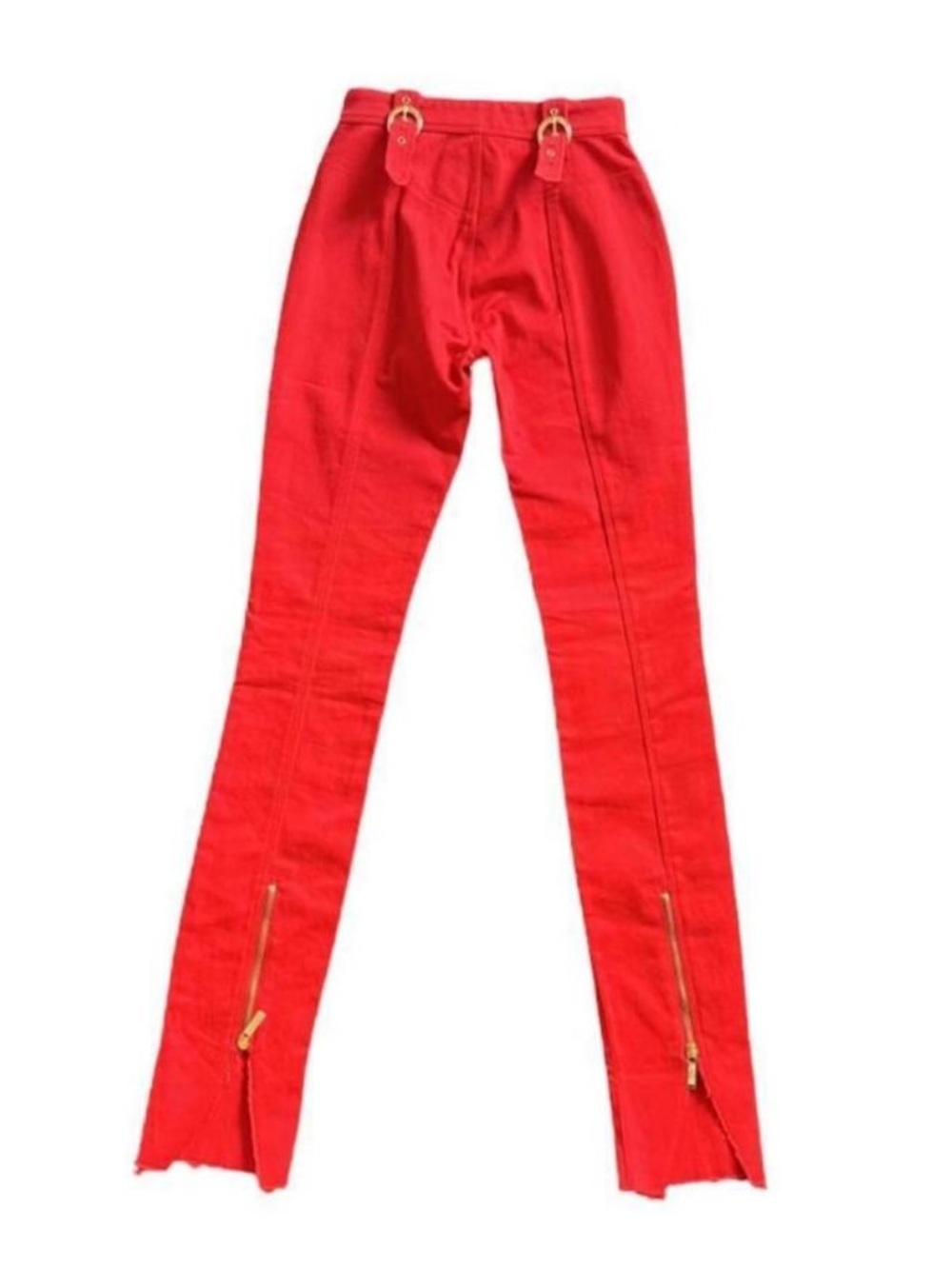 Versace Jeans Couture Red Denim Saddle Jeans‎ SIZE 24